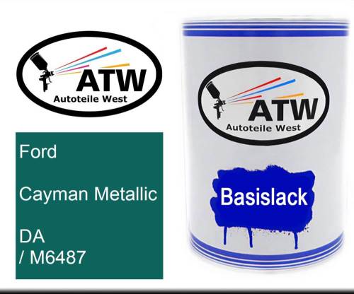 Ford, Cayman Metallic, DA / M6487: 500ml Lackdose, von ATW Autoteile West.